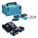 Makita BO 006 CGD201 Akku Deltaschleifer 40 V max. 100 x 150 mm 3,0 mm Hub Brushless + 2x Akku 2,5 Ah + Ladegerät + Makpac