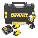 DeWalt DCF 887 P2T Akku Schlagschrauber 18 V 205 Nm 1/4" Brushless + 2x Akku 5,0 Ah + Ladegerät + TSTAK