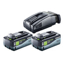 Festool HLC 82 EB-Basic Akku Hobel 18 V 82 mm Brushless + 2x Akku 8,0 Ah + Ladegerät + Systainer