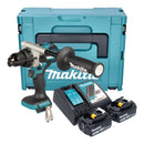 Makita DHP 492 RMJ Akku Schlagbohrschrauber 18 V 141 Nm Brushless + 2x Akku 4,0 Ah + Ladegerät + Makpac