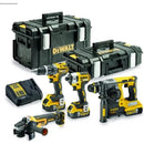 Pack 4 DeWalt XR Werkzeuge 18V 5Ah Li-Ion Brushless mit T-STAK Koffer