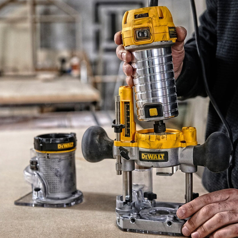 DeWalt D 26204 K Mulitfunktionsfräse 900 Watt 8 mm + Koffer
