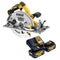 DeWalt DCS 572 M2 Akku Handkreissäge 18 V 184 mm Brushless + 2x Akku 4,0 Ah + Ladegerät
