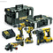 Pack 4 DeWalt XR Werkzeuge 18V 5Ah Li-Ion Brushless mit T-STAK Koffer