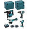 Makita MK408RTJ Werkzeug-Set mit 2 Akkus 5,0 Ah, Ladegerät und MAKPAC-Koffern