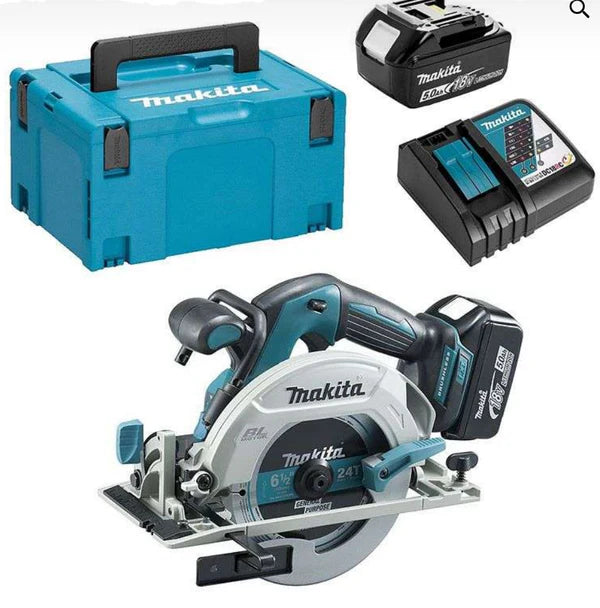 Makita DHS680RTJ Handkreissäge – 18 V Li-ion Ø 165 mm (2 x 5,0 Ah)