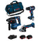 BOSCH BK3012BAG 18V Kit mit 2 Batterien 5,0Ah, Ladegerät und Tasche