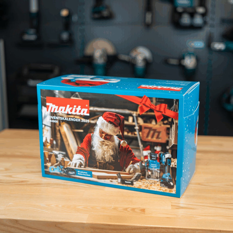 Makita Adventskalender 2025 ( P-84800 ) – 24 Türchen voller Power, Überraschungen und Fanliebe